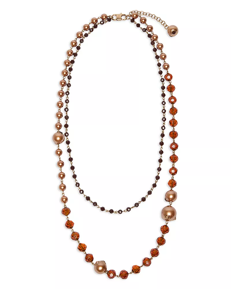 Weekend Max Mara Wkaaderire Beaded Double Strand Necklace