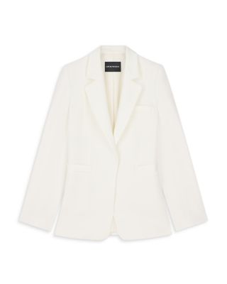 Enver Satin One Button Blazer