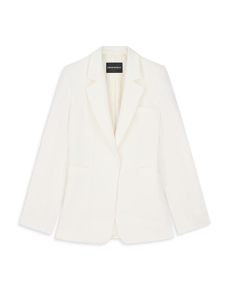 Emporio Armani Enver Satin One Button Blazer
