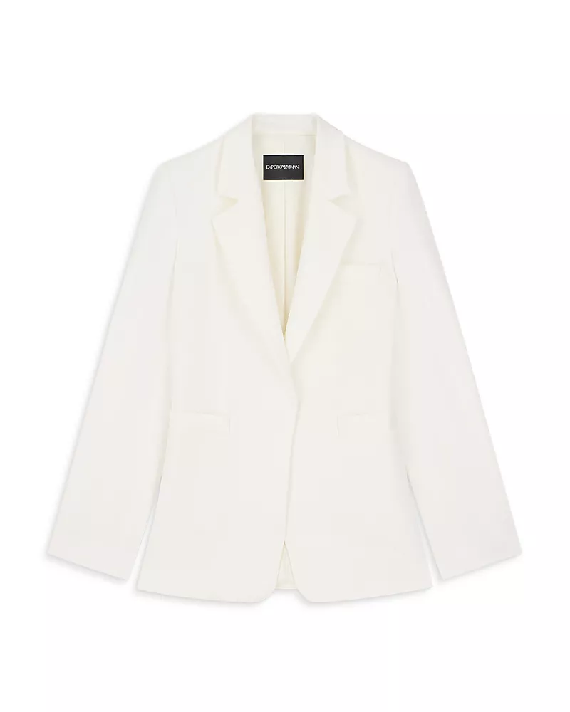 Emporio Armani Enver Satin One Button Blazer