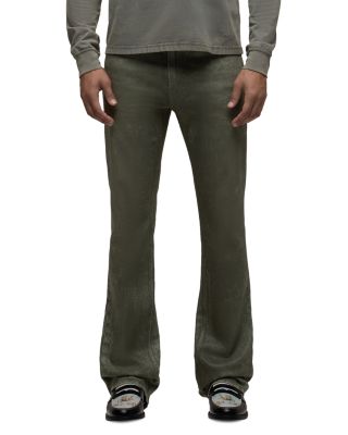 Walker Kick Flare 34" Jeans in Wax Olive