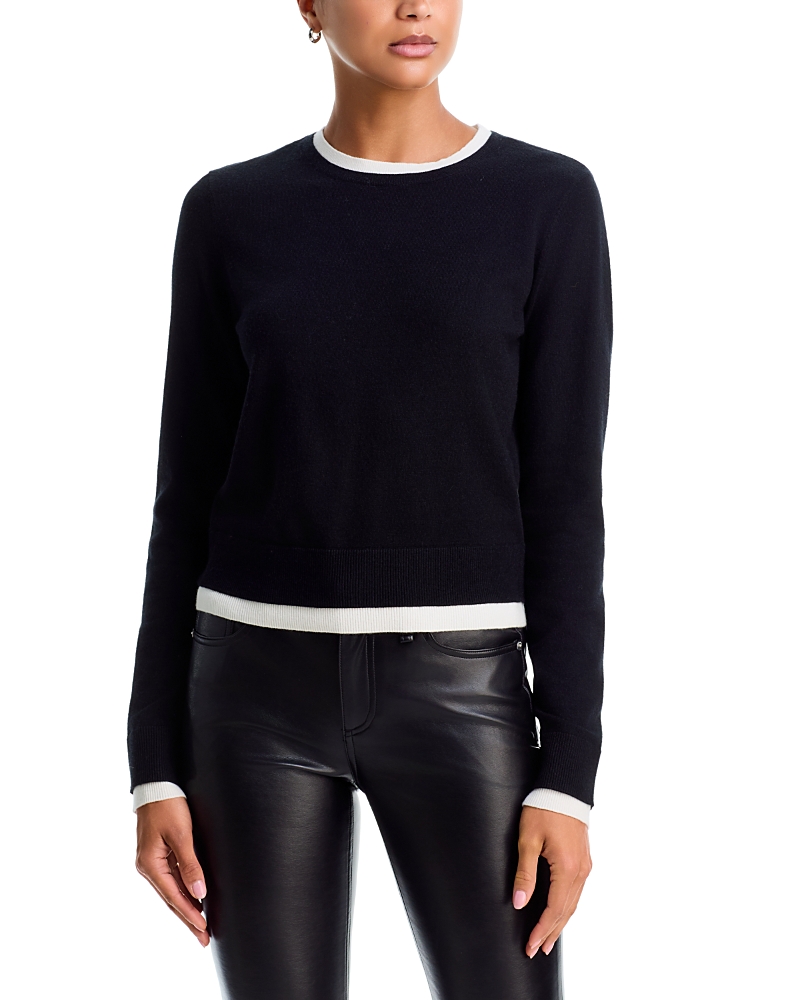 Aqua Double Layer Crewneck Sweater - Exclusive
