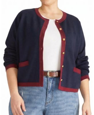 Women's Plus Gabrielle Button-Front Cardigan
