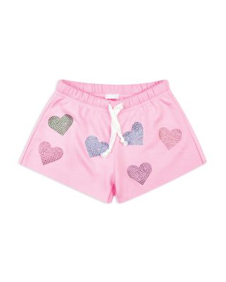 Girls' Sparkling Hearts Sweat Shorts - Little Kid, Big Kid