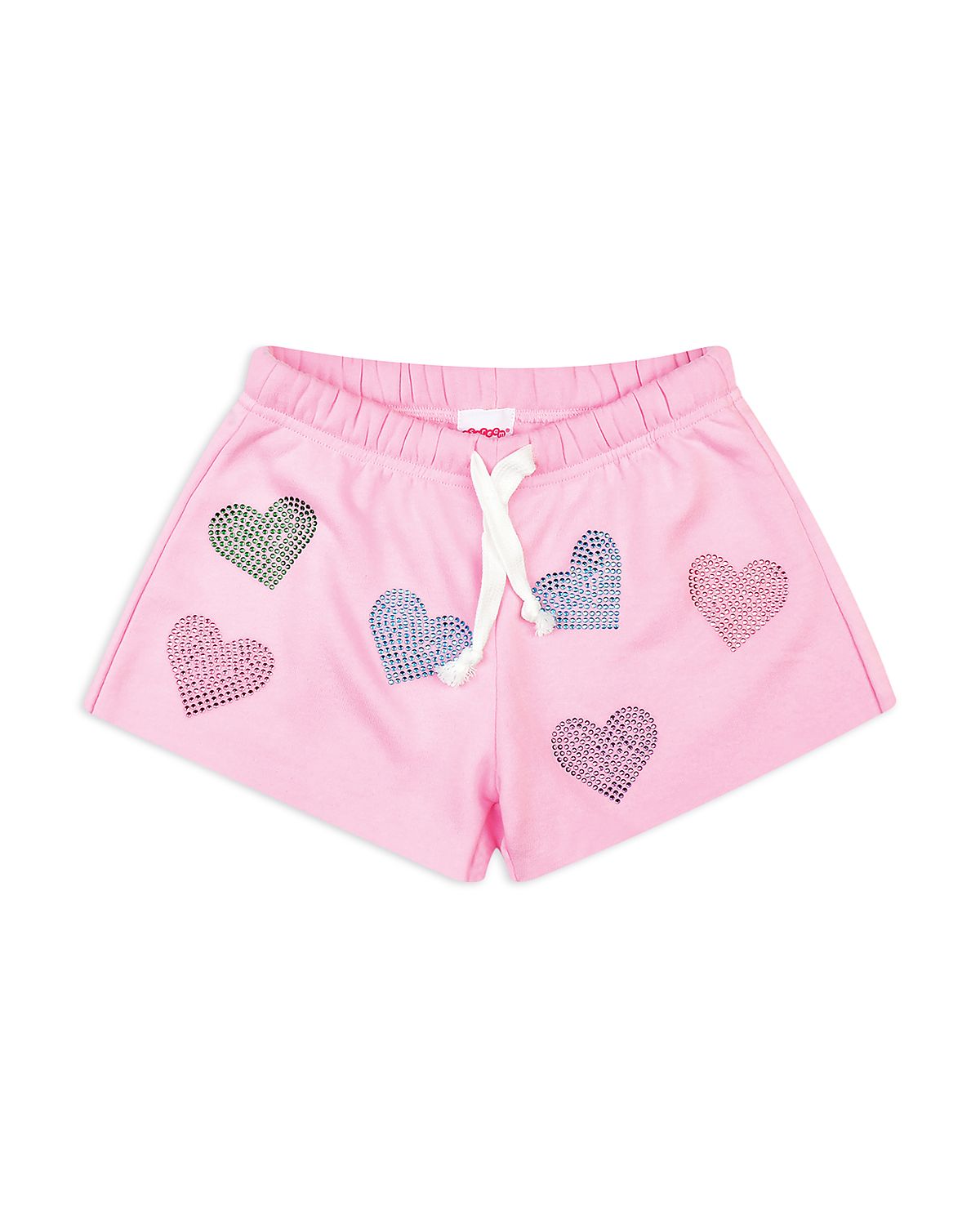 Iscream Girls' Sparkling Hearts Sweat Shorts - Little Kid, Big Kid