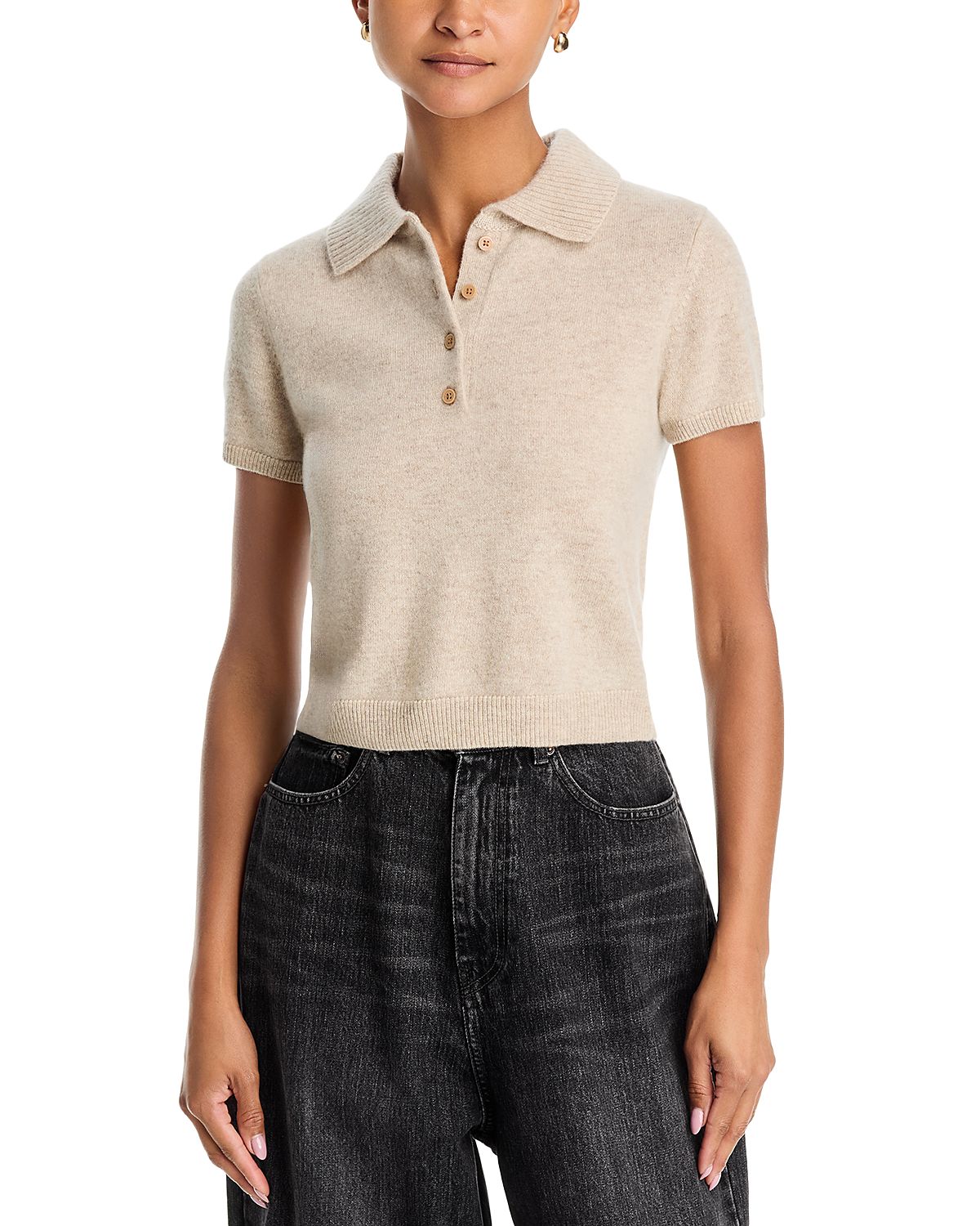 Simkhai Twila Cashmere Polo Sweater