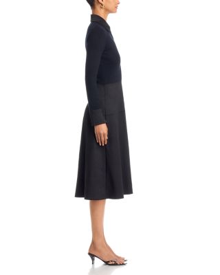 Mixed Media Midi Dress - thumbnail 5