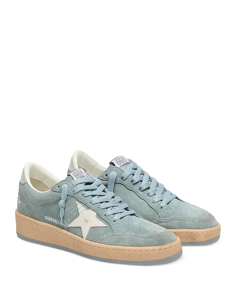 Golden Goose Women's Ballstar 2 Suede Lace Up Sneakers