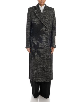 Wool Blend Tailored Coat