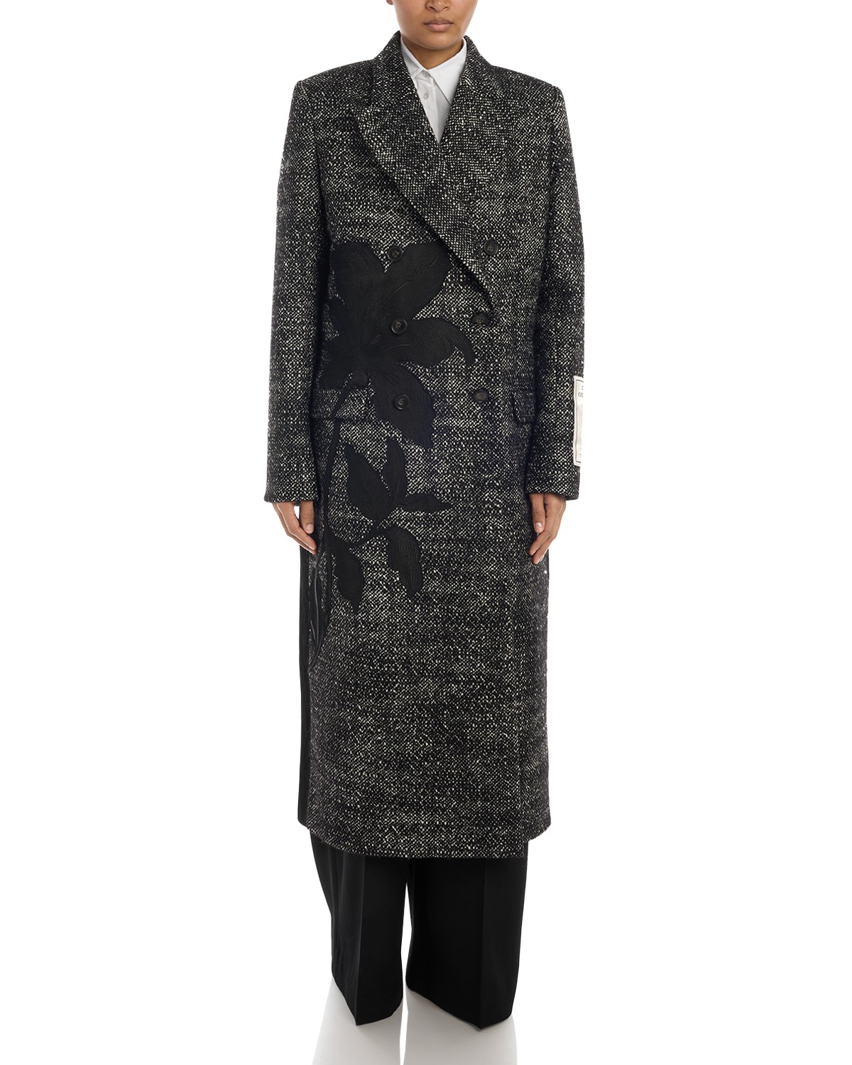 Wool Blend Tailored Coat