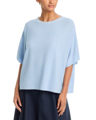 Cotton Blend Oversized Tee Sweater