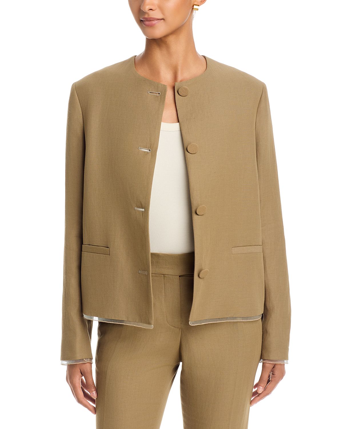Fabiana Filippi Sheer Trim Jacket