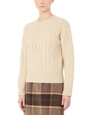 Wkdalben Wool Cable Knit Crewneck Sweater