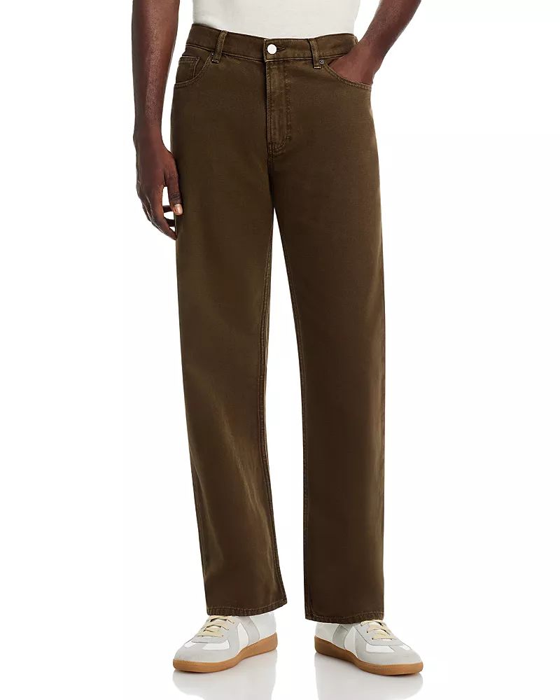 Frame Straight Fit Cotton 32 Jeans in Vintage Mocha