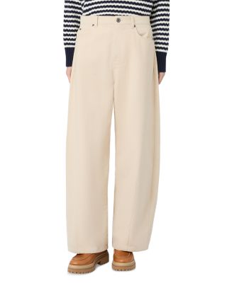 Wkdordine Cotton Barrel Jeans in Ivory