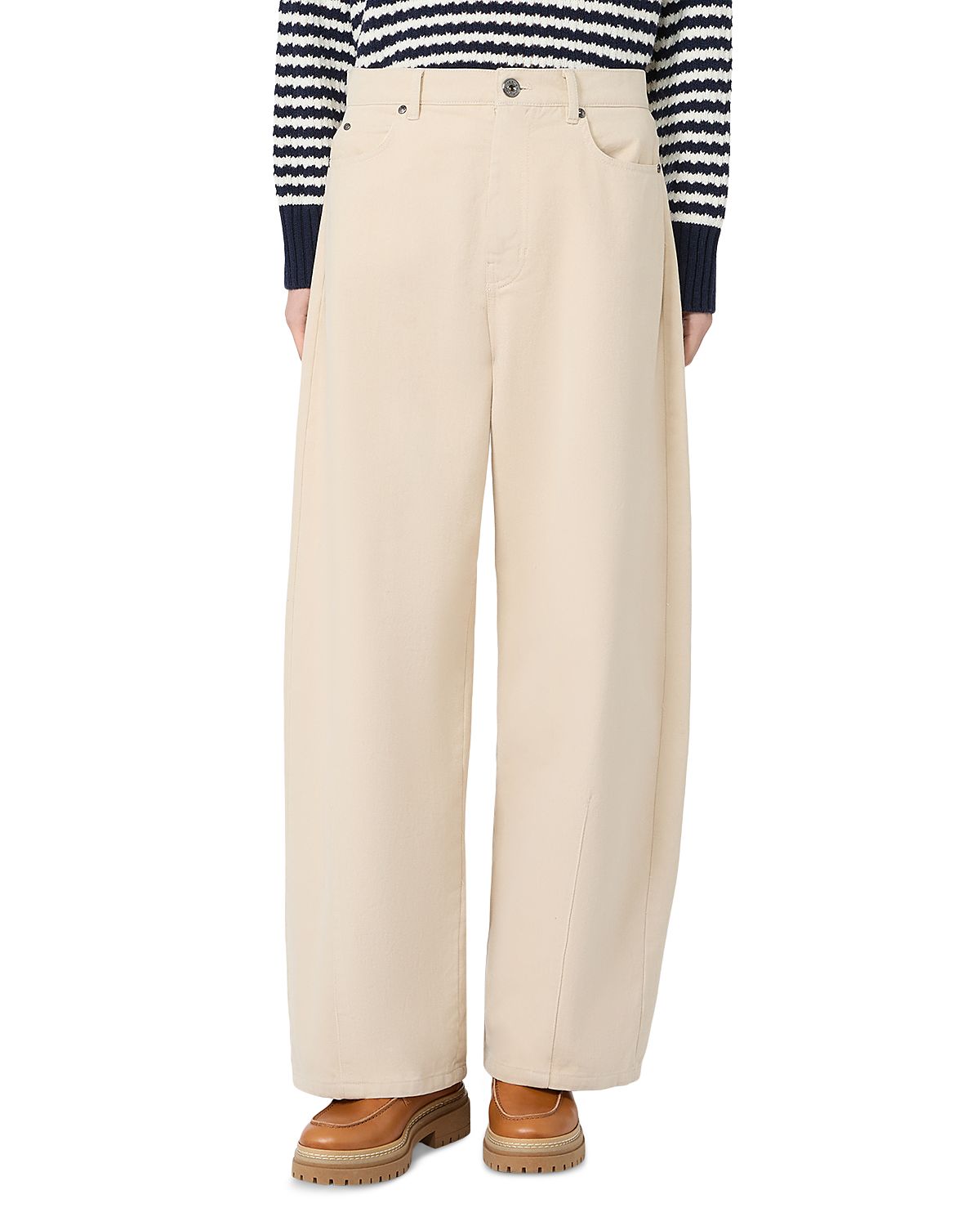 Weekend Max Mara Wkdordine Cotton Barrel Jeans