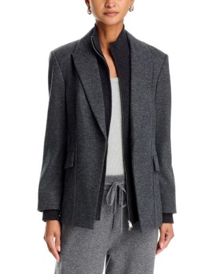 Auden Knit Combo Layered Blazer