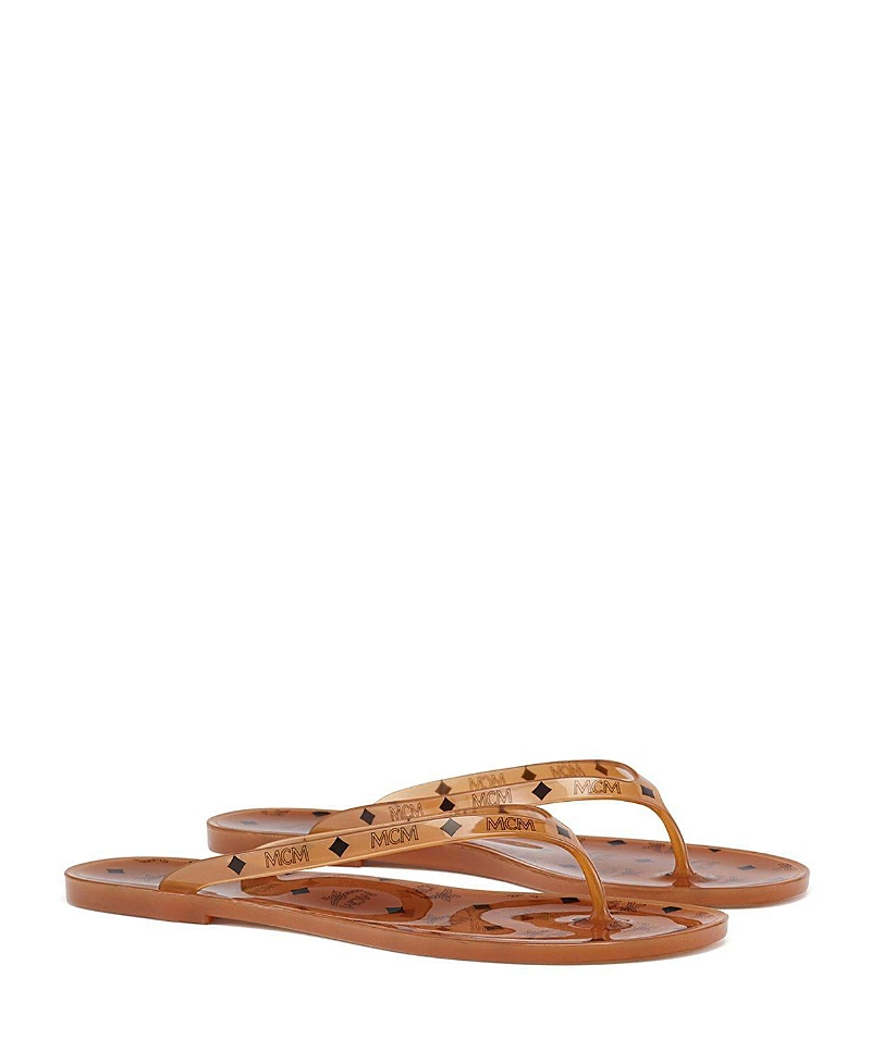 Mcm Women's Monogram Jelly Thong Sandals