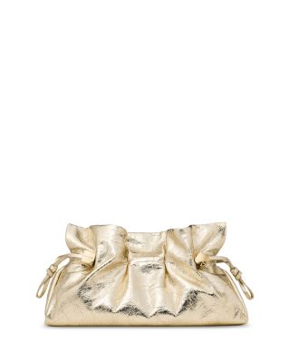 Rio Medium Metallic Leather Clutch
