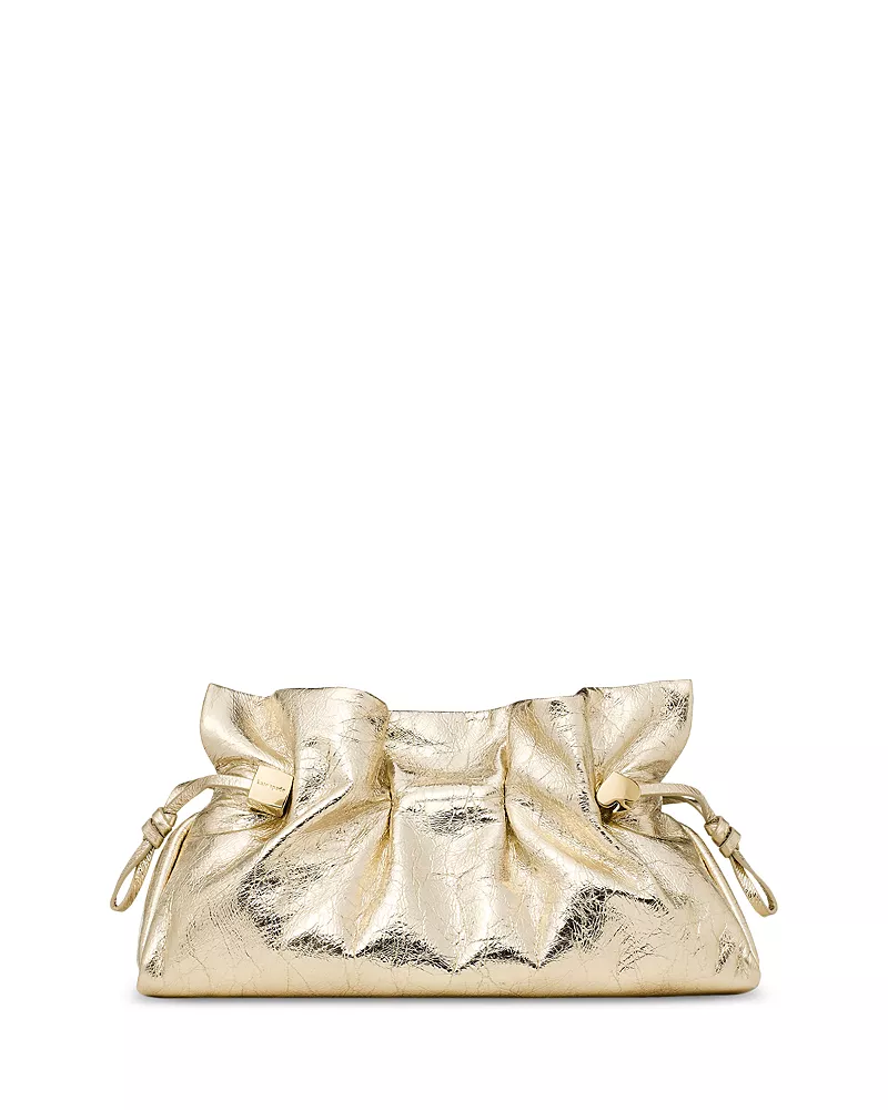 kate spade new york Rio Medium Metallic Leather Clutch