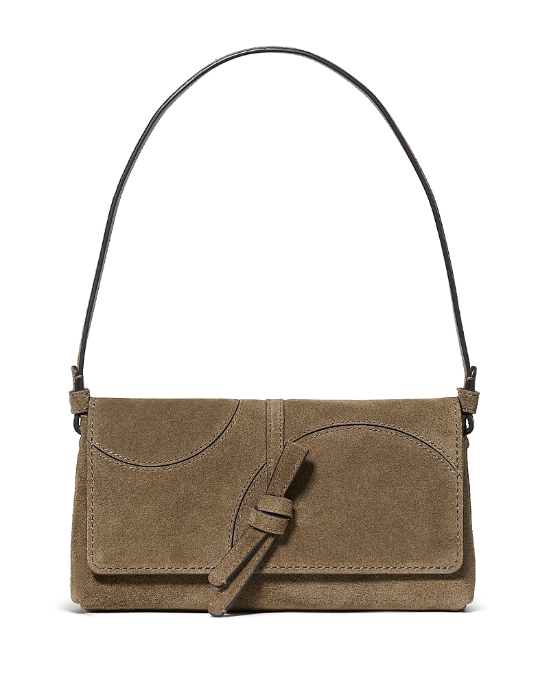 kate spade new york Loop Small Dot Patchwork Suede Shoulder Bag