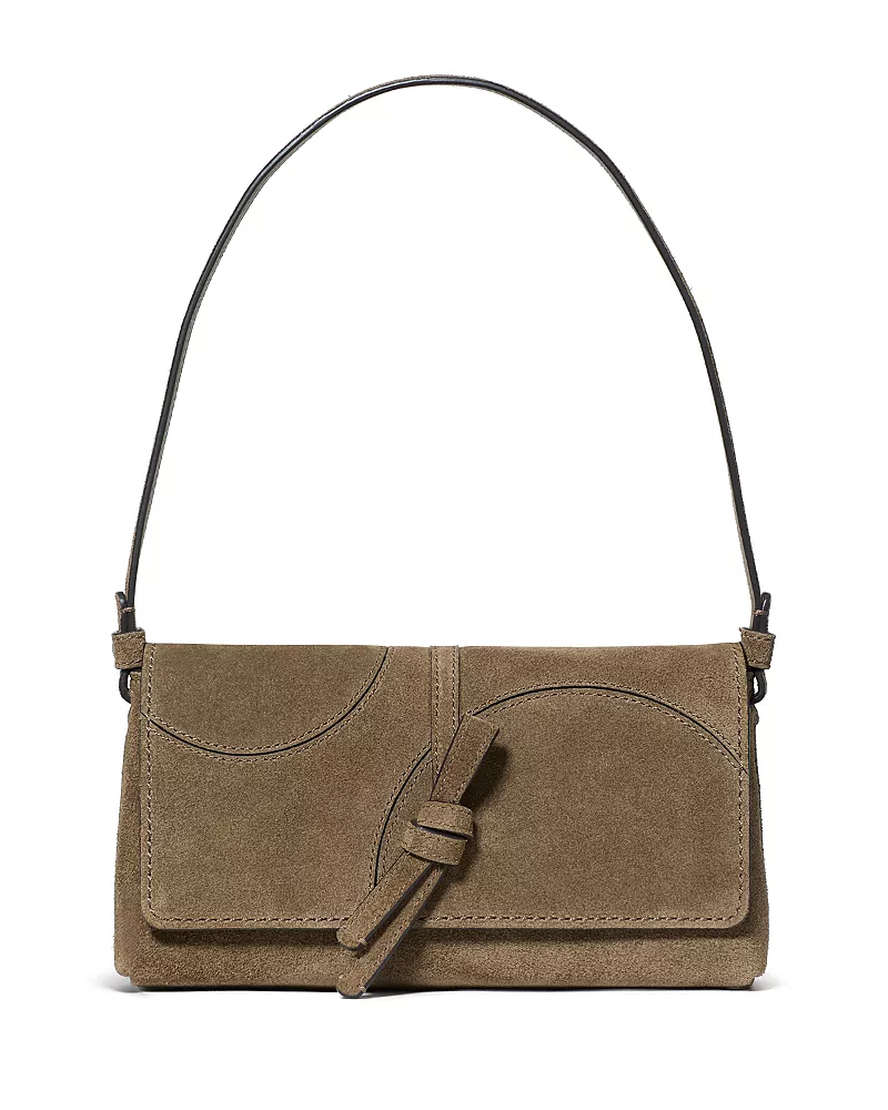 kate spade new york Loop Small Dot Patchwork Suede Shoulder Bag