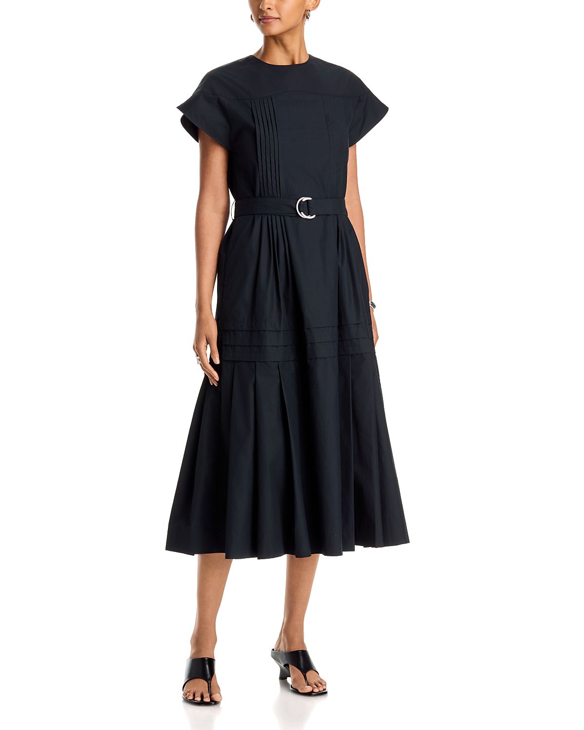 3.1 Phillip Lim Pleated Poplin Midi Dress