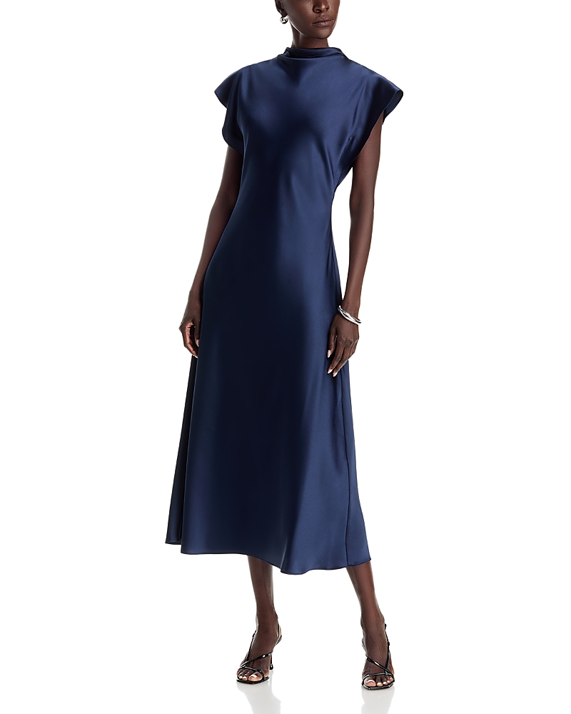 Tanya Taylor Adrien Mock Neck A Line Dress
