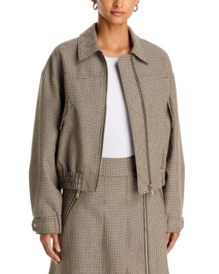 Tweed Blouson Bomber Jacket
