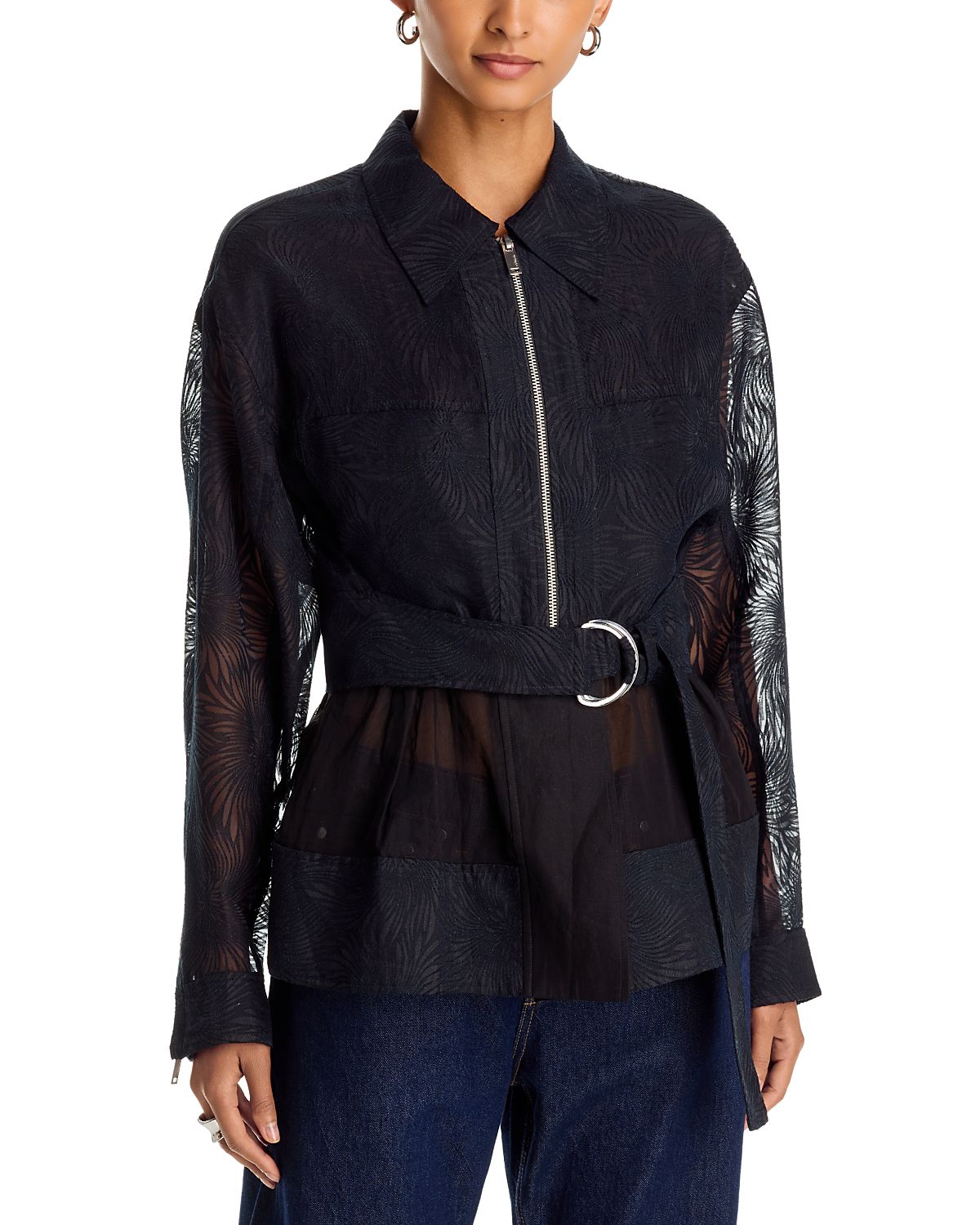 3.1 Phillip Lim Organza Fil Coupe Double Layered Utility Jacket