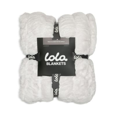 The Lola Original Ruched Faux Fur Blanket