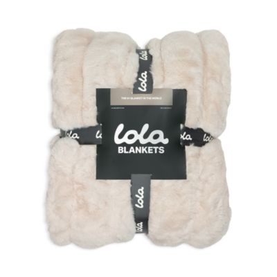The Lola Original Ruched Faux Fur Blanket