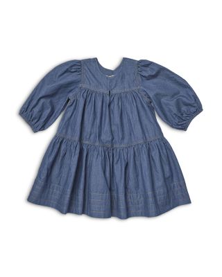 Pink Chicken Girls' Sawyer Cotton Chambray Dress - Little Kid