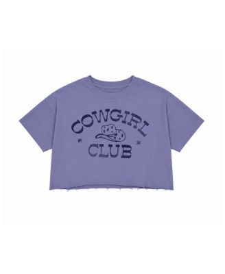 Girls' Cowgirl Distressed Crop Top - Big Kid