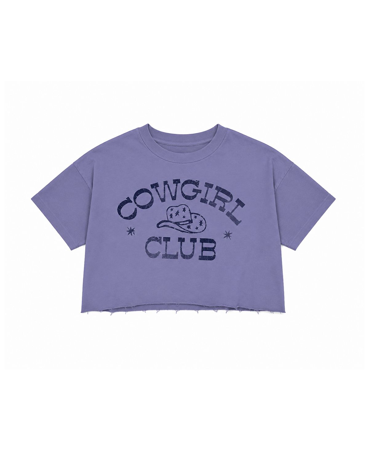 Prince Peter Collection Girls' Cowgirl Distressed Crop Top - Big Kid