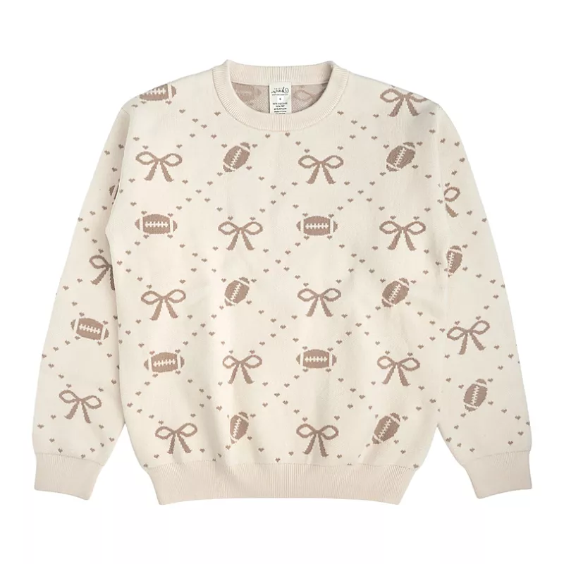 Sweet Wink Football Trellis Women's Sweater