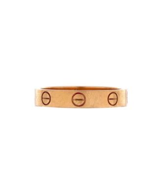  Love Wedding Band Ring 18K Rose Gold