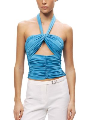  Cut-Out Draped Blouse