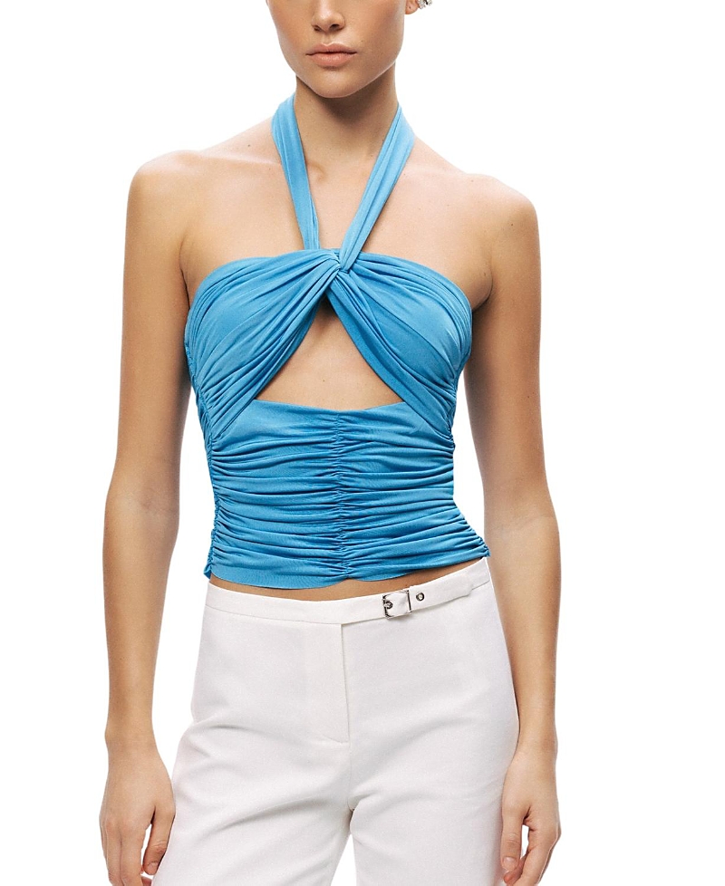 Nocturne Cut-Out Draped Blouse