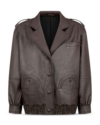 Ares Charlie Leather Bomber Jacket