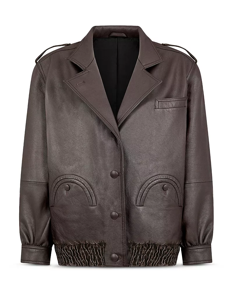 BLAZE Milano Ares Charlie Leather Bomber Jacket