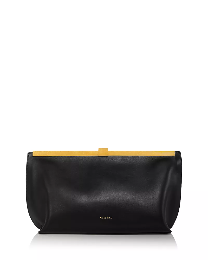 Anine Bing Small Leather Clutch