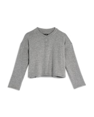 Girls' Tween Drew Long Sleeved Henley Top - Big Kid
