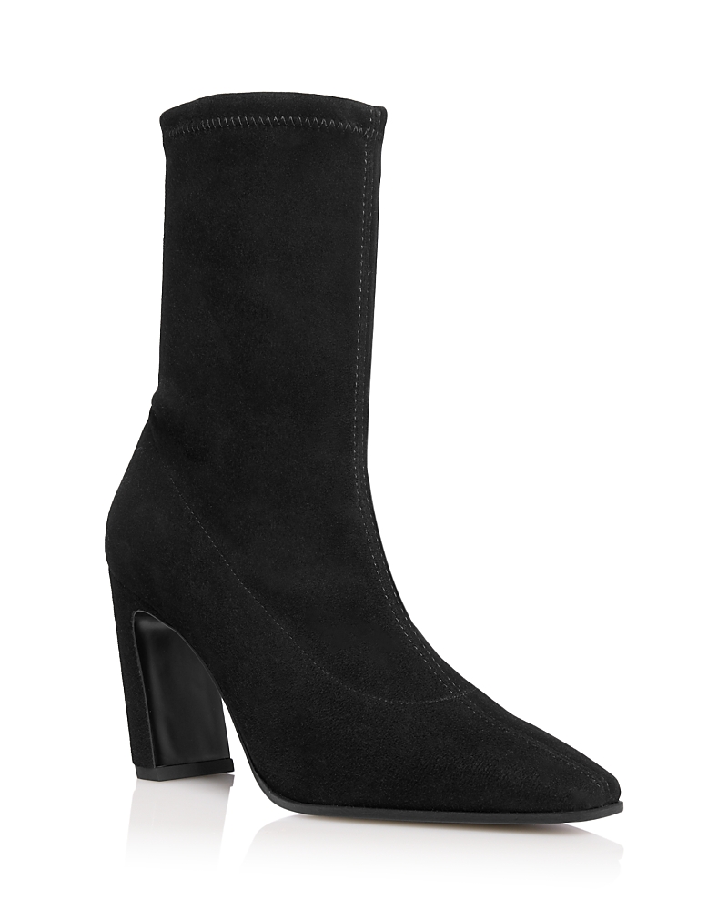 Stuart Weitzman Women's Stassi Stretch Suede Ankle Boots