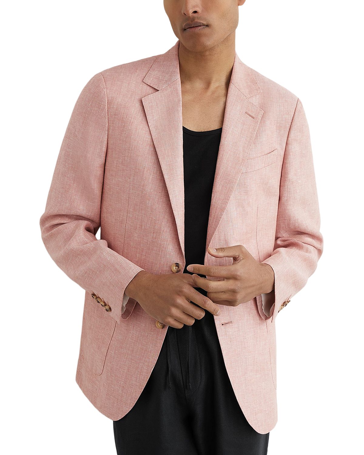 Reiss Atlantic Tailored Fit Linen Blazer