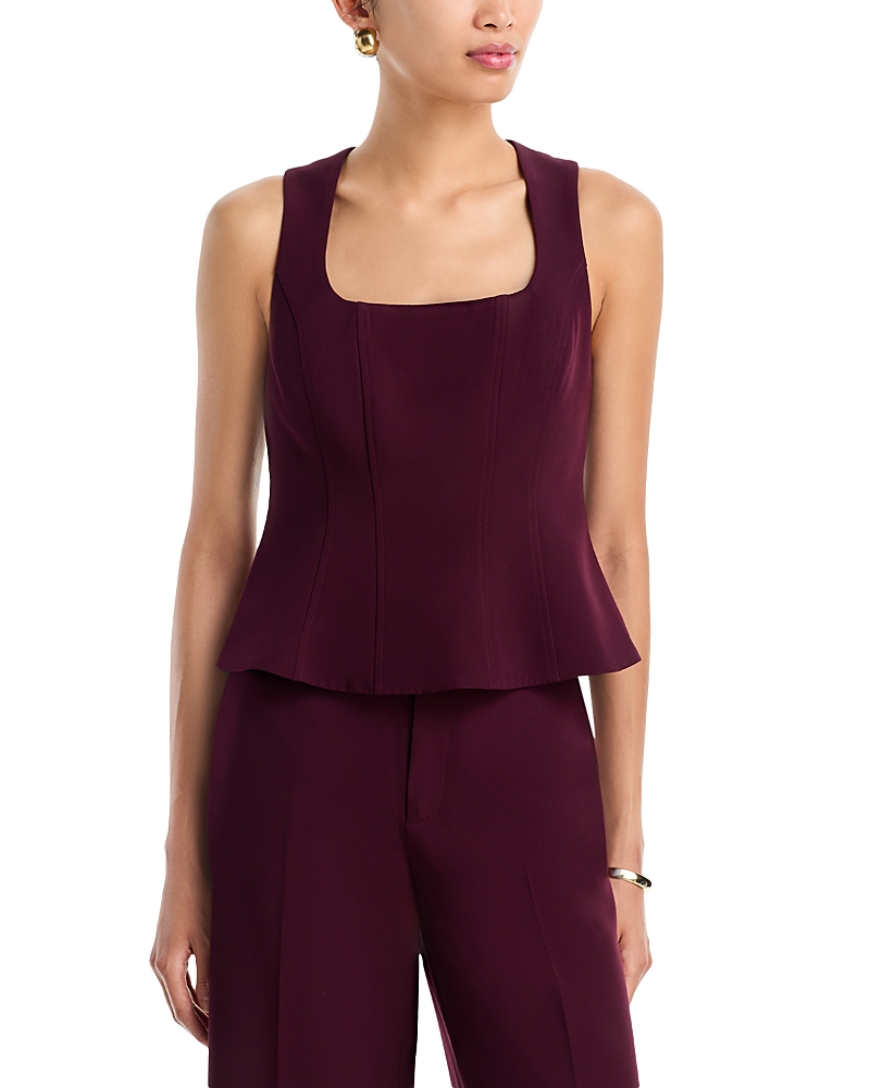 Aqua Sleeveless Peplum Top - Exclusive