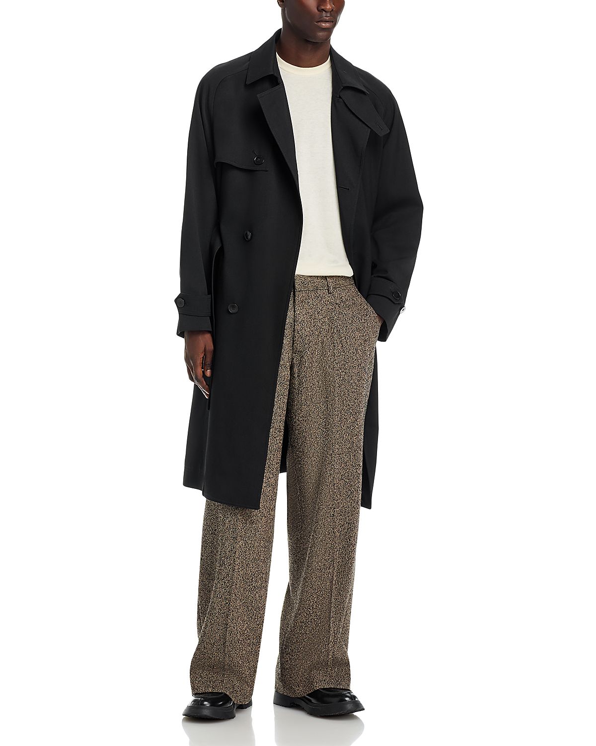 Hugo Moran Double Breasted Trench Coat