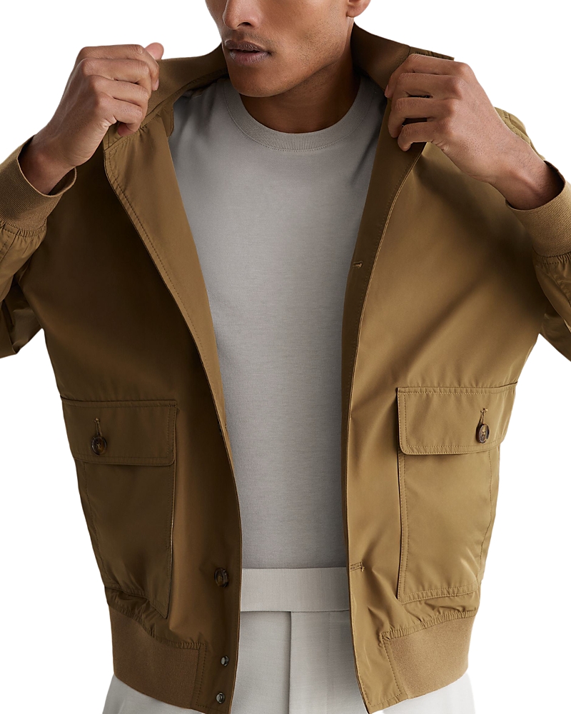 Reiss Latent Funnel Neck Bomber Jacket
