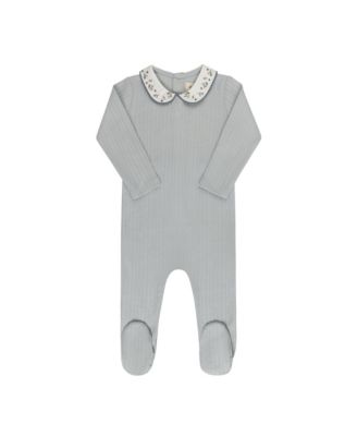 Ely's & Co. Unisex Embroidered Collar Collection Footie - Baby