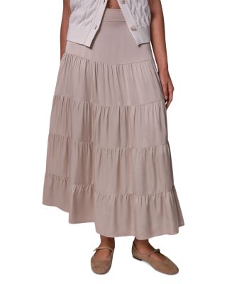 Satin Tiered Prairie Skirt